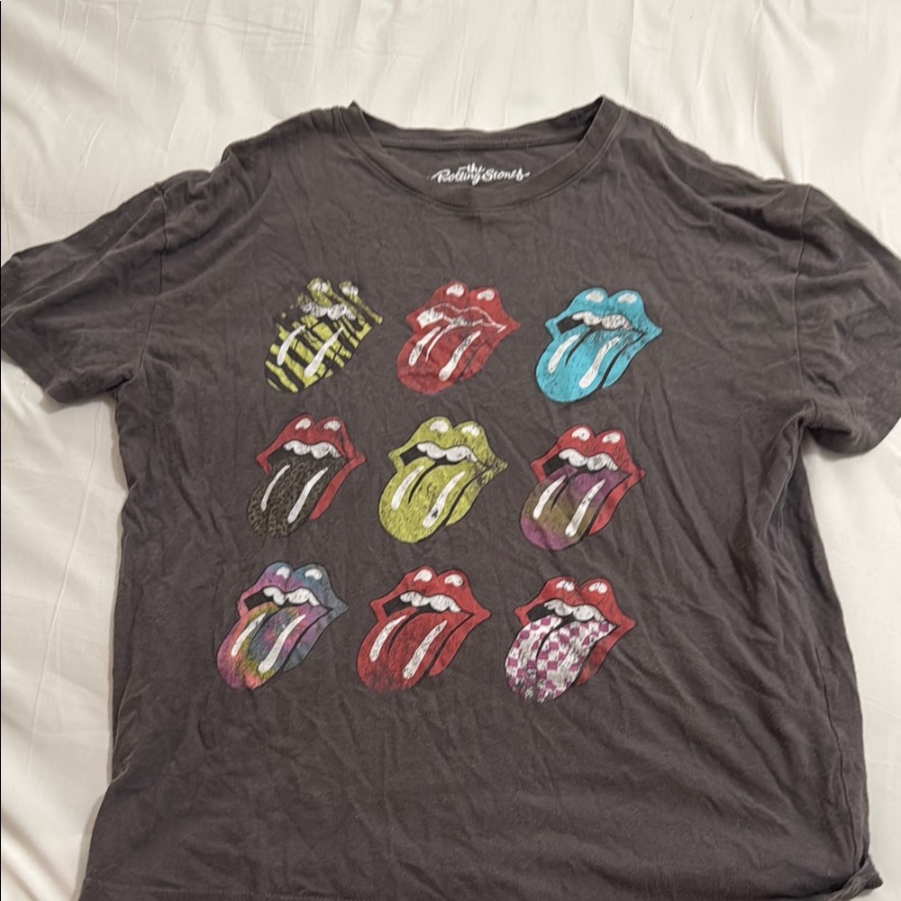 The Rolling Stones Gray Short Sleeve Tee